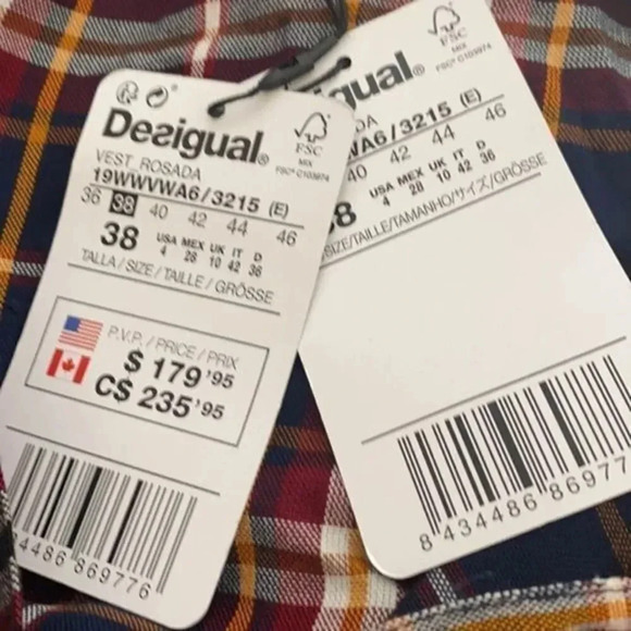 Desigual.ROSADA.checked. Dress - Picture 9 of 11
